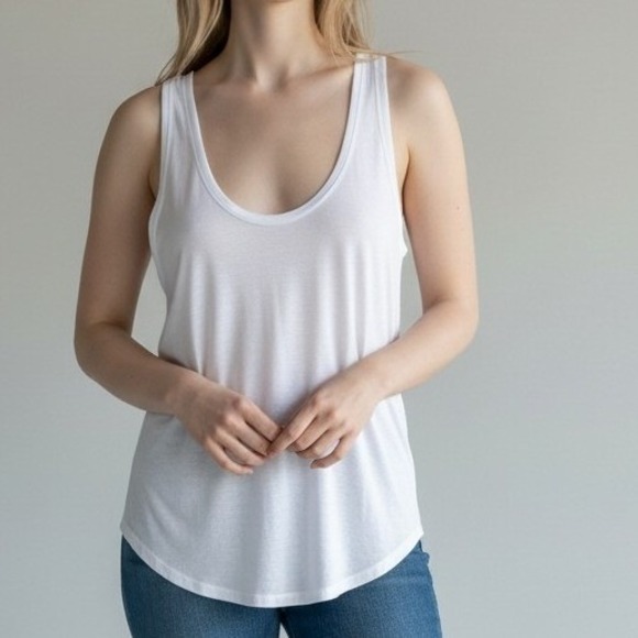 North face tank top classic white light weight soft - Picture 1 of 4